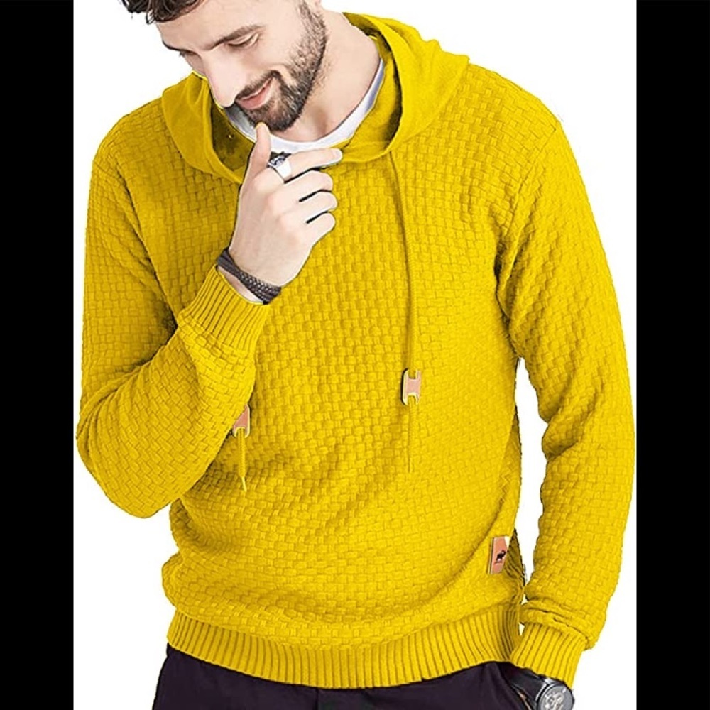 New Mens Hoodie Sweater Ribbed Stretchable Heat Lasting Multiple Sizes - Picture 1 of 1
